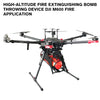 High-altitude fire extinguishing bomb throwing device DJI m600 Fire application