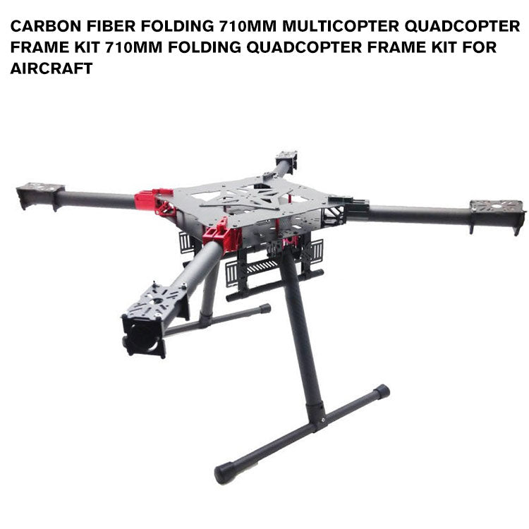 carbon fiber Folding 710mm multicopter quadcopter frame kit 710mm Folding Quadcopter Frame Kit For aircraft