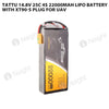 Tattu 4S 22000mAh 14.8V 25C Lipo Battery With XT90-S Plug For UAV