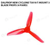 Dalprop New Cyclone T3018 T Mount 3 Blade Props (4 Pairs)