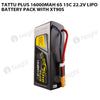 Tattu Plus 16000mAh 6S 15C 22.2V Lipo Battery Pack With XT90S