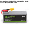 6S 12Ah High Power Density Light Weight Drone Solid State Lithium Battery