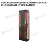 Gens Ace 8200mAh 2S 7.6V 130C HardCase HV Redline Series Lipo Battery