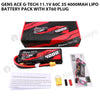 Gens Ace G-Tech 11.1V 60C 3S 4000mAh Lipo Battery Pack With XT60 Plug