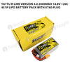 Tattu R-Line Version 3.0 2000mAh 14.8V 120C 4S1P Lipo Battery Pack With XT60 Plug