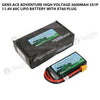 Gens Ace 3600mAh 3S 11.4V 60C Adventure High Voltage Lipo Battery With XT60 Plug