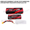 Gens Ace 5300mAh 2S 7.4V 60C HardCase Lipo Battery Pack With XT60 Plug 10#