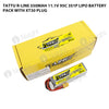 Tattu 550mAh 3S 11.1V 95C R-Line Lipo Battery Pack With XT30 Plug