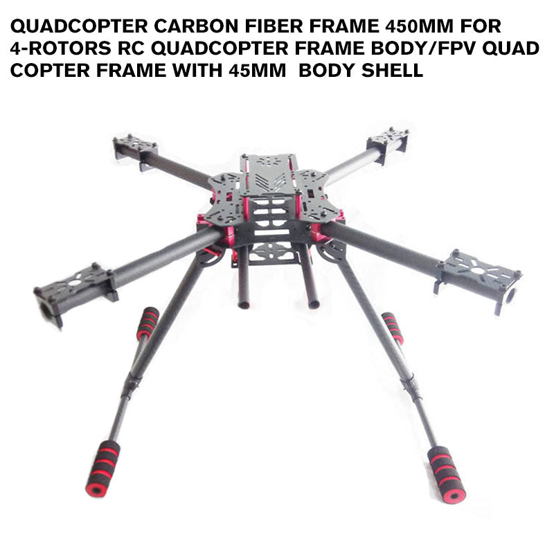 Multi Rotor Frame Quadcopter Carbon Fiber Frame 450mm for 4-rotors RC Quadcopter frame b ...