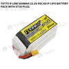 Tattu 650mAh 6s 95C 22.2V R-Line Lipo Battery Pack With XT30 Plug