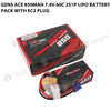 Gens Ace 850mAh 2S 7.4V 60C Lipo Battery Pack With EC2 Plug