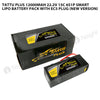 Tattu Plus 12000mAh 6s 15C 22.2V Smart Lipo Battery Pack With EC5 Plug (New Version)