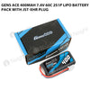 Gens Ace 400mAh 7.4V 60C 2S1P Lipo Battery Pack With JST-XHR Plug