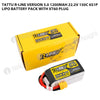 Tattu R-Line Version 5.0 1200mAh 6S 150C 22.2V Lipo Battery Pack With XT60 Plug