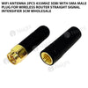 Wifi Antenna 2pcs 433MHz 3dBi with SMA Male Plug for Wireless Router Straight Signal Intensifier 3cm Wholesale