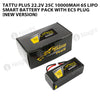 Tattu Plus 22.2V 25C 10000mAh 6S Lipo Smart Battery Pack With EC5 Plug (New Version)