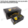 Tattu Plus 16000mAh 6S 15C 22.2V Lipo Battery Pack With XT90S