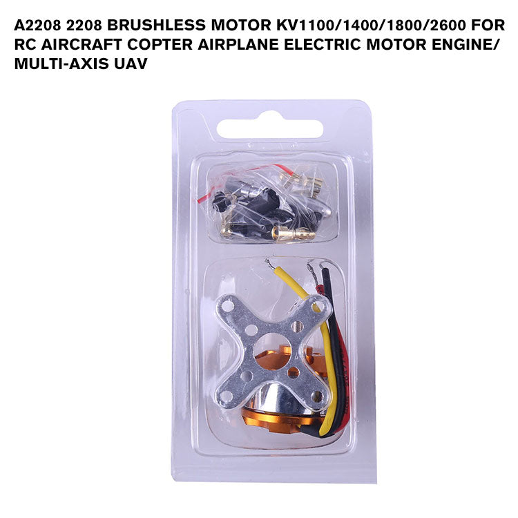 A2208 2208 Brushless Motor KV1100/1400/1800/2600 For RC Aircraft Copter Airplane Electric Motor Engine/Multi-Axis UAV