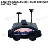 5.8G FPV Goggles 40CH Dual Receiver Battery DVR
