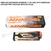 Gens Ace Advanced 6500mAh 11.4V 100C 3S1P HardCase Lipo Battery Pack 60# With EC5 Plug