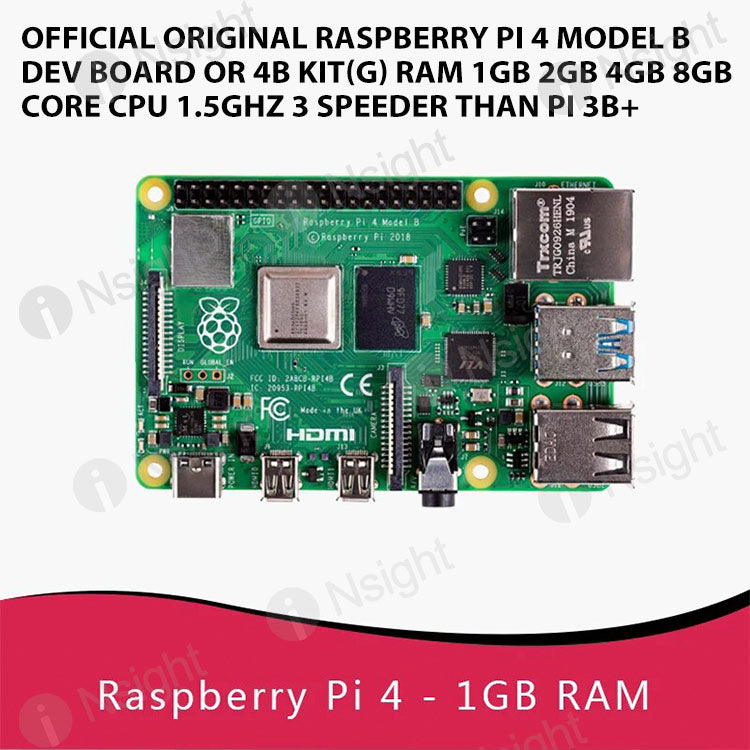 Rpi 4 Layout Official Original Raspberry Pi 4 Model B Dev Board or 4b Kit(G) RAM 1G ...