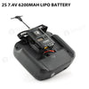 2S 7.4V 6200mAh Lipo Battery