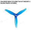 Dalprop New Cyclone T3018 T Mount 3 Blade Props (4 Pairs)