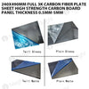 240x490mm Full 3K Carbon Fiber Plate Sheet High Strength Carbon Board Panel Thickness 0.5mm-5mm