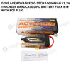Gens Ace Advanced G-Tech 10000mAh 15.2V 100C 4S2P HardCase Lipo Battery Pack 61# With EC5 Plug
