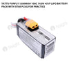 Tattu 1300mAh 4s 100C 14.8V FunFly Lipo Battery Pack With XT60 Plug For Practice