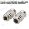 2Pcs L16 N Type Male Female To N Male Female Straight Connector N Male Female Double RF Adapter Coax Fast Delivery High Quality