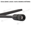 Dual Band 2.4GHz / SUB-G 900MHz Antenna