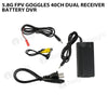 5.8G FPV Goggles 40CH Dual Receiver Battery DVR