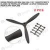 Drone Propellers 8x6 9x6 10x6 11x7 13x8 Efficient 3 Blades CW Propeller Spinner 1/2/4PCS Three Blade Prop RC FPV Airplane