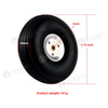 2PCS Rubber Wheel Tire Aluminum Hub for RC Airplane Model 2.75 ''/ 3'' /3.75''/4 ''/ 4.5''/ 5 inch