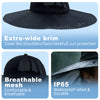 Solar-Powered Outdoor Shade Charging Hat with USB Output for Mobile Phones