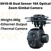 EH10-IR Dual Sensor 10X Optical Zoom 320*240 Thermal Sensor Ethernet Output Gimbal Camera-freeshipping