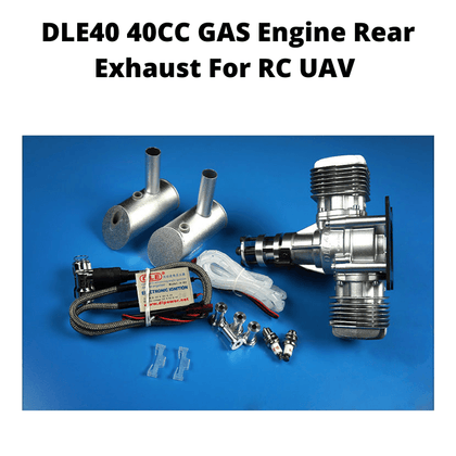 DLE40 40CC GAS Engine Rear Exhaust For RC UAV