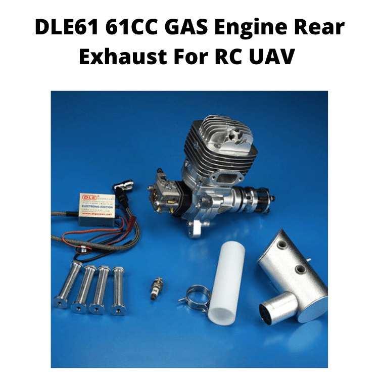DLE61 61CC GAS Engine Rear Exhaust For RC UAV