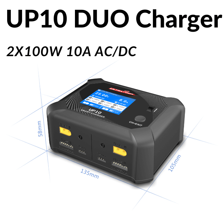 UP10 DUO 2X100W 10A AC/DC Charger