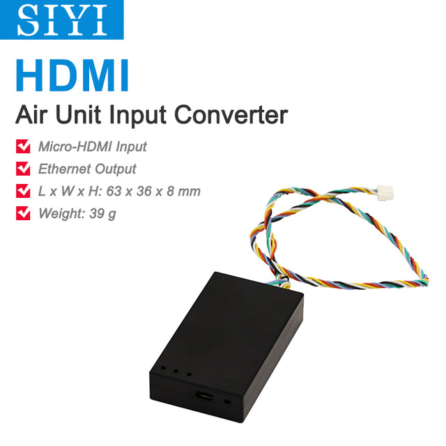 SIYI HM30 Full HD Digital Video Link Radio System Transmitter Remote Control OLED Touchscreen 1080p 60fps 150ms FPV OSD 30KM