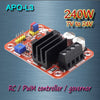 Free shipping , APO-L3 10A ESC DC brush motor PWM controller + RC + speed controller 240W(MAX)/5V-24V