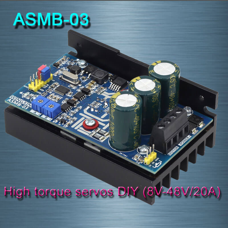 Free shipping, ASMB-03- high-torque servo controller Servo DIY/8V-48V/20A 1000N.m