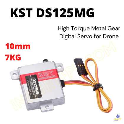 KST DS125MG 10mm 7KG High Torque Metal Gear Digital Servo for Fixed-wing Drone UAV Helicopter Airplane RC Models