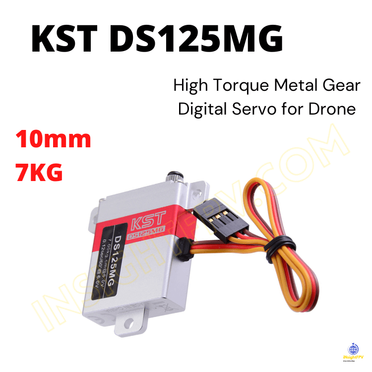 KST DS125MG 10mm 7KG High Torque Metal Gear Digital Servo for Fixed-wing Drone UAV Helicopter Airplane RC Models