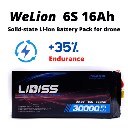 WeLion 6S 16000mAh Solid-state Li-ion Battery Pack for drone