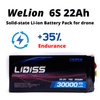WeLion 6S 22000mAh Solid-state Li-ion Battery Pack for drone