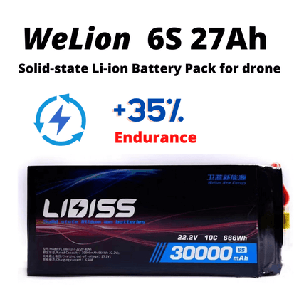 WeLion 6S 27000mAh Solid-state Li-ion Battery Pack for drone