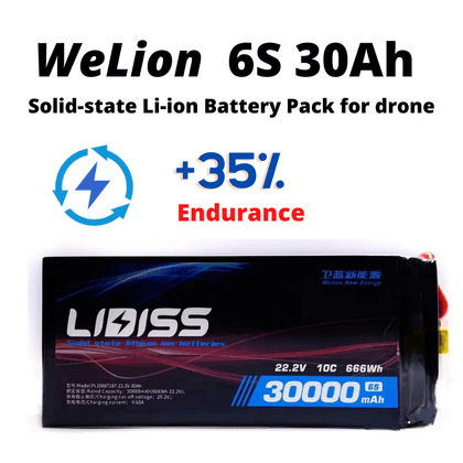 WeLion 6S 30000mAh Solid-state Li-ion Battery Pack for drone