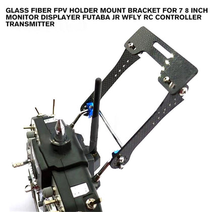 Glass Fiber FPV Holder Mount Bracket For 7 8 inch Monitor Displayer Futaba JR Wfly RC Controller Transmitter